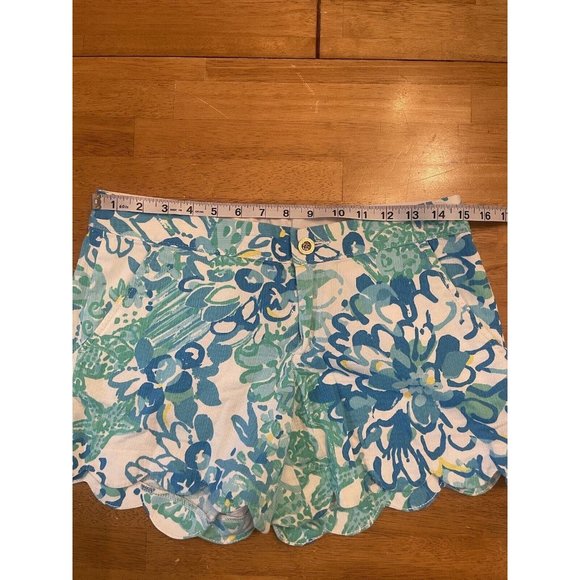 Lily Pulitzer the buttercup short womens size 2 Pinch Of Buttercup Blue - Picture 4 of 7